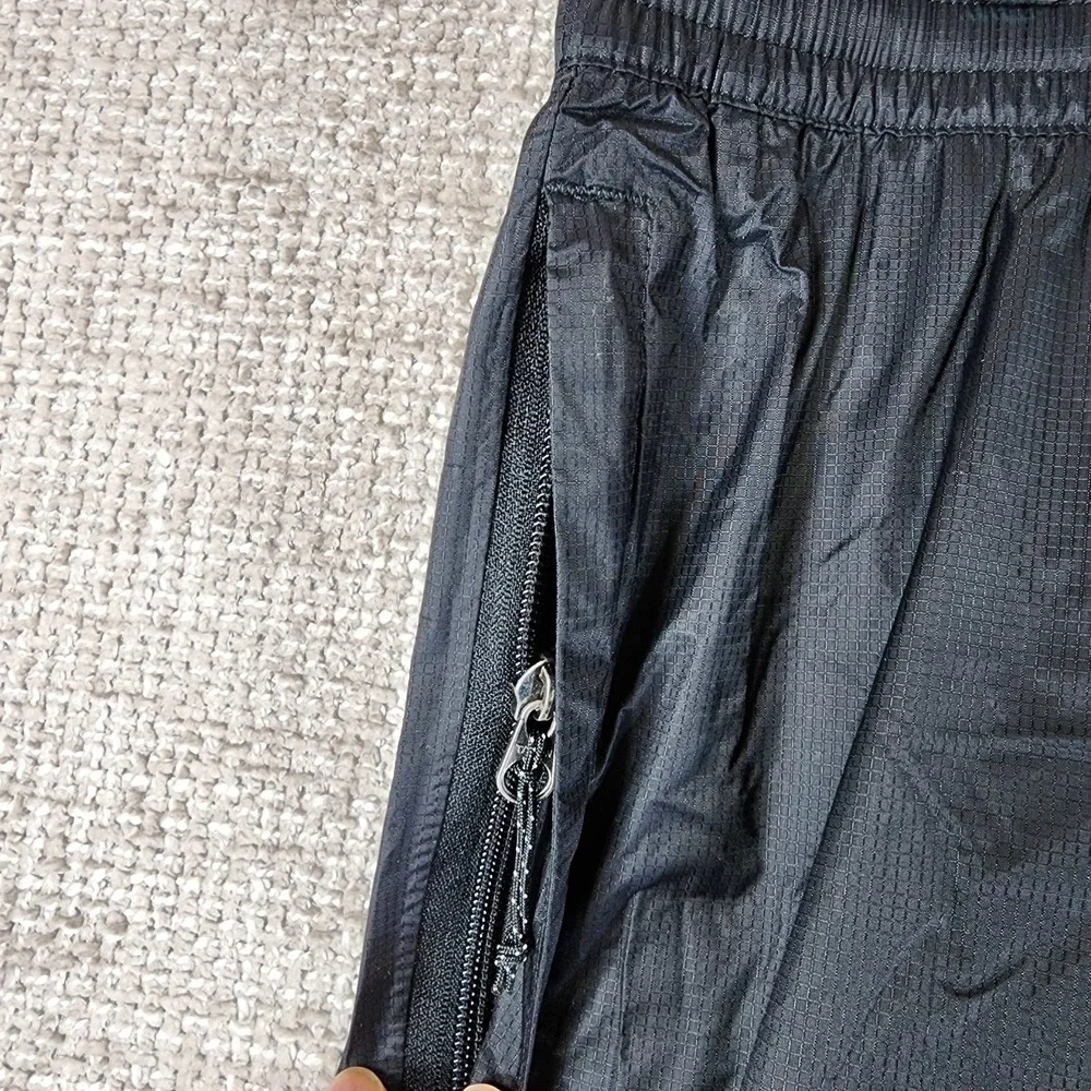 Eddie Bauer Cloud Cap Rain Pant Mens XLT Black Zip Pockets Adjustable Cuffs NWT